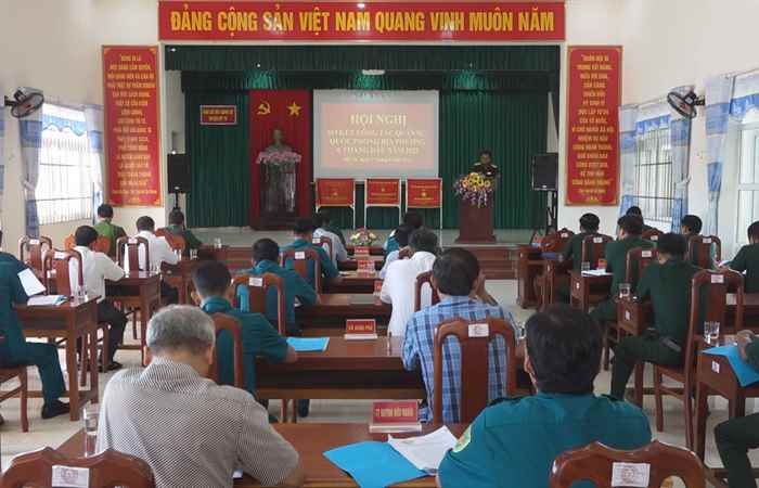 Mỹ Tú sơ kết công tác quốc phòng, quân sự địa phương 6 tháng đầu năm 2022